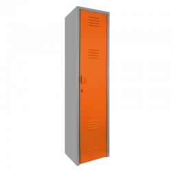 Locker metálico dual grande - 1 puerta naranja